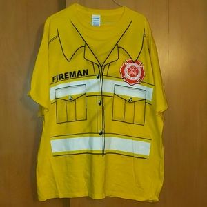 Fireman Tshirt for Halloween 2XL